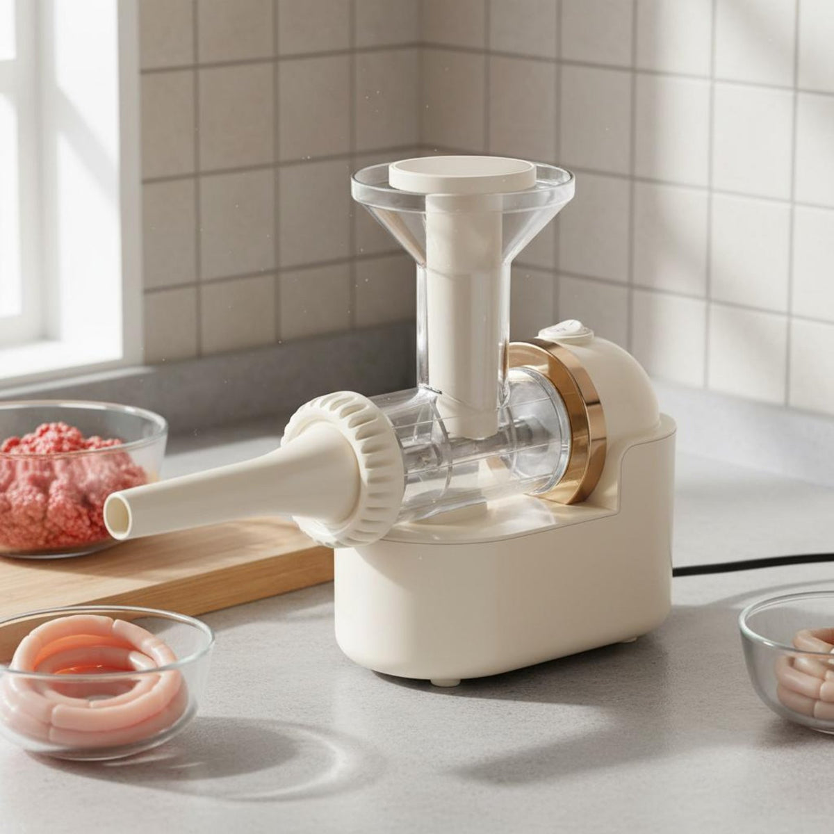 Electric Sausage Stuffer Easy to Clean Automatic Sausage Filler Machine