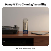 Versatile Cleaning Record Brush Super-Fine Bristles Vinyl Record Brush Washable Audio Accessory for Audiophiles, DJs
