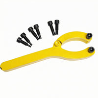 Cast Steel Hydraulic Cylinder Wrench Thickened Hydraulic Seal Wrench Hard-Wearing Cylinder Seal Remover Extended Handle