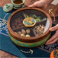 Dry Fruit Box with Compartments Compartmented for Living Room, Tea Time, Hosts