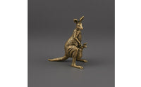 Mother Marsupial Statue Mottled Finish Marsupial Figurine Detailed Craftsmanship Animal Decor for Home Display