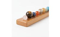 Solar System Display Astronomy-Themed Celestial Body Stones Gemstone Set Gemstone Solar System for Space Lovers, Crystal Collectors, Study Table