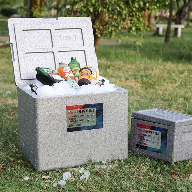 Portable EPP Insulated Cooler Box for Car Outdoor Use, Food Delivery, Beer Ice Bucket, Cold Drink Storage