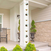 Bee Rain Chain Easy to Install Bee Hanging Decor for Outdoor