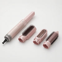 Hair Styler with Interchangeable Heads Multi-Functional Blow Dryer with Attachments Hot Air Brush Detachable Appliance for Home