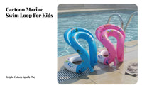 Thickened Material Inflatable Swim Vest Safety Buckle Underarm Swim Buoyancy Aid Anti-Tip for Children, Toddlers, Beach, Lake