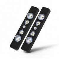 2 Pieces Multicolor Car Ambient Light with Sensor Dynamic Modes Car Light Kit with Controller Control Bright Soft for Drivers