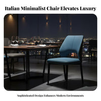 Light Luxury Design Upholstered Dining Chair Easy to Clean Modern Leather Dining Chair High-Density Foam Cushion Long-Lasting Construction for Restaurant Owners, Interior Designers, Apartment Dwellers, Hotel, Living Room