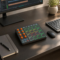 MIDI Controller with Compact MIDI Controller with 16 Pads   Music Sequencer for Producers, Home Studio
