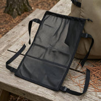 Drawstring Closure Backpack Expansion Bag Buckles Mesh Backpack Bag Coated Oxford Cloth