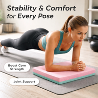 Thick Foam Exercise Mat, High Resilience EVA Foam Workout Mat for Home Gym, Non-Slip Puzzle Exercise Mat, Joint Protection & Ab Wheel Mat