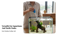 Fish Tank Waste Remover Strong Suction Fish Tank Waste Scooper Multifunctional Aquarium Cleaning Pipette for Aquarists, Turtle Owners, Home