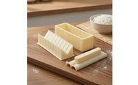 3-Piece Sushi Maker Set Food-Grade Plastic Sushi Mold Set Ribbed Sides Musubi Maker Mold