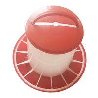 Automatic Chicken Feeder with Grid, Thickened Poultry Feeding Bucket for Chicks and Fowl