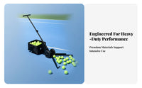 Tennis Ball Collector Cart Stable Base Mesh Ball Collection Cart Portable
