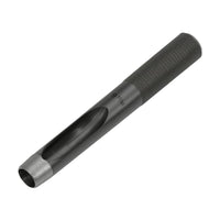 Leather Hole Punch Knurled Grip Tool Matte Black for Workshops, Hobbyists
