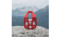 Single Pulley with Side Plates Compact Pulley with Side Plates Lightweight for Climbing, Tree Care, Rappelling
