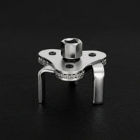Adjustable Oil Filter Wrench Secure Self-Tightening Grip for Garage, Mechanics