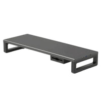 Computer Monitor Stand with Storage Drawer Metal Laptop Riser Ergonomic Desk Organizer with Drawer for Professionals