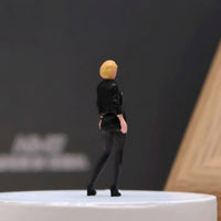 1/64 Scale Hand Painted Miniature Standing Woman Sturdy Upright Female Figure Figurine High Detail Display Item for Hobbyists
