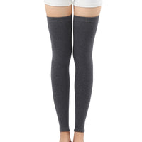 Unisex Cashmere Blend Knee Warmers for Winter - Thickened, Non-Slip, Over-the-Knee Leg Sleeves