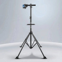 Foldable Bike Repair Stand Tripod Two-Wheeler Repair Stand Adjustable Two-Wheeler Workstand Portable for Home Mechanics, Cyclists, Garage, Workshop