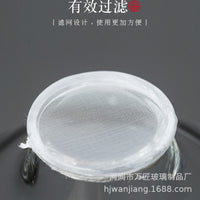 Fine Mesh Glass Tea Strainer Set for Kung Fu Tea Ceremony