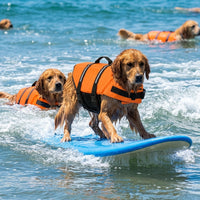Dog Swimming Suit and Flotation Device with Polka Dots, High Buoyancy Polyester Vest, Adjustable Swimming Aid Jacket for Large Dogs, 6 Colors