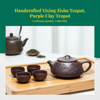 Handmade Yixing Lavender Clay Teapot, Large Capacity