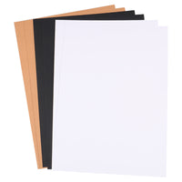 250g Double-Sided Cardstock for Art and Drawing - Black, White, and Kraft Paper Options