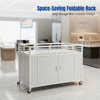 Supermarket Foldable Cart, Display Rack, Mobile Sales Trolley, Multi-Color, Random Pattern