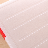 A4 Filing Box, Document Organiser Storage Box, Clear Synthetic Material for Office Workers & Students