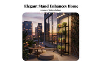 Space-Saving Lighted Plant Stand Sturdy Construction Rolling Plant Shelf with Grow Light Mesh Shelves Indoor Gardening Supply Built-in Air Circulation Fan for Succulent Collectors, Apartment Dwellers, Balcony, Sunroom, Living Room, Bedroom