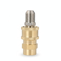M14 X 1.5 Thread Quick-Connect Adapter Knurled Grip Foam Cannon Adapter Brass-Colored Pressure Washer Fitting Metal