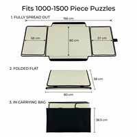 Space Saving Storage Foldable Mat for Adults, Portable Puzzle Organizer with Lightweight Cloth Design, Travel Case