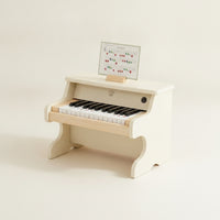 Wooden Piano with Music Stand 25-Key Tabletop Piano Educational Musical Instrument for Young Children, Beginners, Playroom, Preschool, Nursery