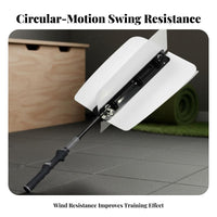 Develops Strength Golf Swing Fan Increases Stroke Distance Golf Wind Resistance Practice Aid Easy Assembly for Golfers, Beginners, Home