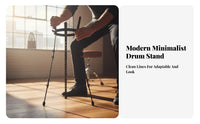 Standing or Sitting Use Djembe Stand Universal Fit African Drum Stand Non-Slip Rubber Feet Adjustable Drum Tripod Portable for Percussionists, Professional Players, Music Practice, Stage Performance, Live Gigs, Recording Studio