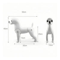 Poseable Pet Grooming Practice Mannequin Plastic Dog Grooming Mannequin Sturdy Tough