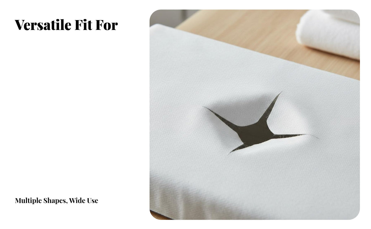 100 Pieces Massage Face Rest Cover Hygienic Face Rest Sheet Breathable Headrest Sheet for Clients, Spas, Wellness Center
