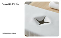 100 Pieces Massage Face Rest Cover Hygienic Face Rest Sheet Breathable Headrest Sheet for Clients, Spas, Wellness Center