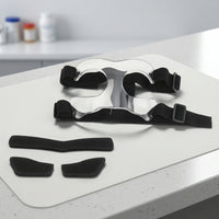 Sports Face Guard with Padding Transparent Defensive Mask with Cushioning Pads