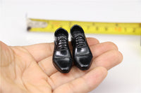 1/6 Scale Action Figure Leather Dress Shoes for Male Bodies
