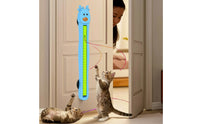Foldable Door-Mounted Cat Toy Motorized Door Mounted Cat Toy Hands-Unrestricted Indoor for Apartment