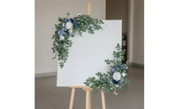 2 Pieces Ready to Use Wedding Arch Flowers Reusable Wedding Arch Flower Set Cost-Effective for Reception, Bridal Shower, Party
