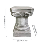 Roman Column Pedestal Weathered Garden Column Stand Classical Pillar Stand for Gardens, Photo Backdrops