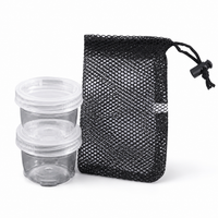 Spice Bottles, Airtight Containers, Set of 5, Tabletop, Seasoning Containers, Plastic, Transparent, 4.2cm×4cm, Lightweight, Refillable, Camping, Kitchen Organization
