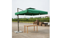 Square Patio Umbrella Rainproof Large Garden Umbrella Sun Protection for Market Stall, Security Booth
