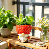 Fruit-Themed Ornament Authentic-Looking Fake in Pot Easy to Clean Mini House Planter for Tabletop