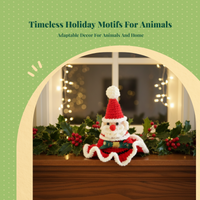 Adjustable Christmas pet bib for dogs or cats